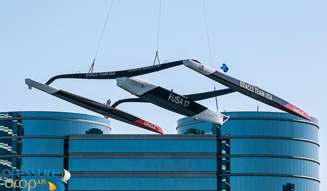 Dogzilla Relocation-5 - 2010 America’s Cup winner moves to Oracle Corporation © Erik Simonson/ pressure-drop.us http://www.pressure-drop.us